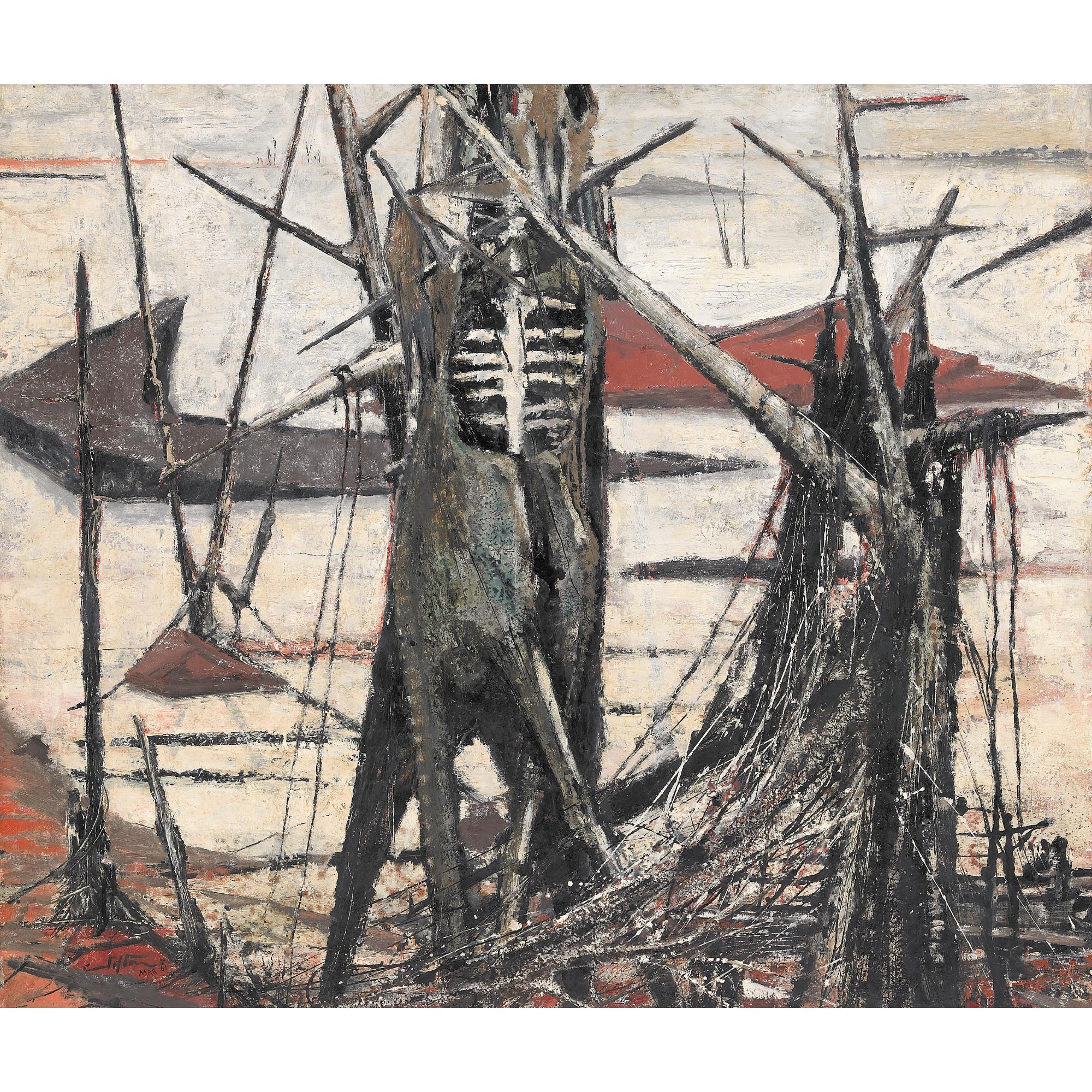 Clifton Pugh - Australian crucifixtion On The Salt Plains Iii