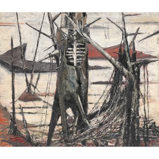 Clifton Pugh - Australian crucifixtion On The Salt Plains Iii