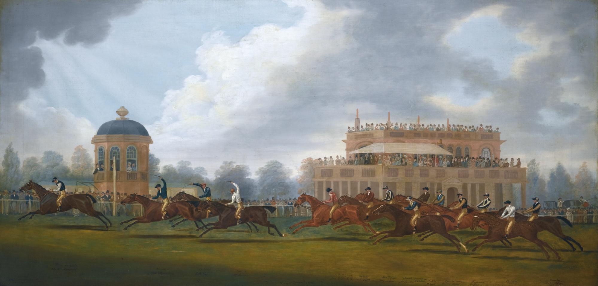 Clifton Tomson - The Finish Of The St. Leger Stakes, 1815