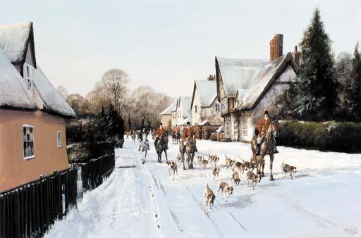 Clive Madgwick - Moving away from the meet, Chelsworth, Suffolk