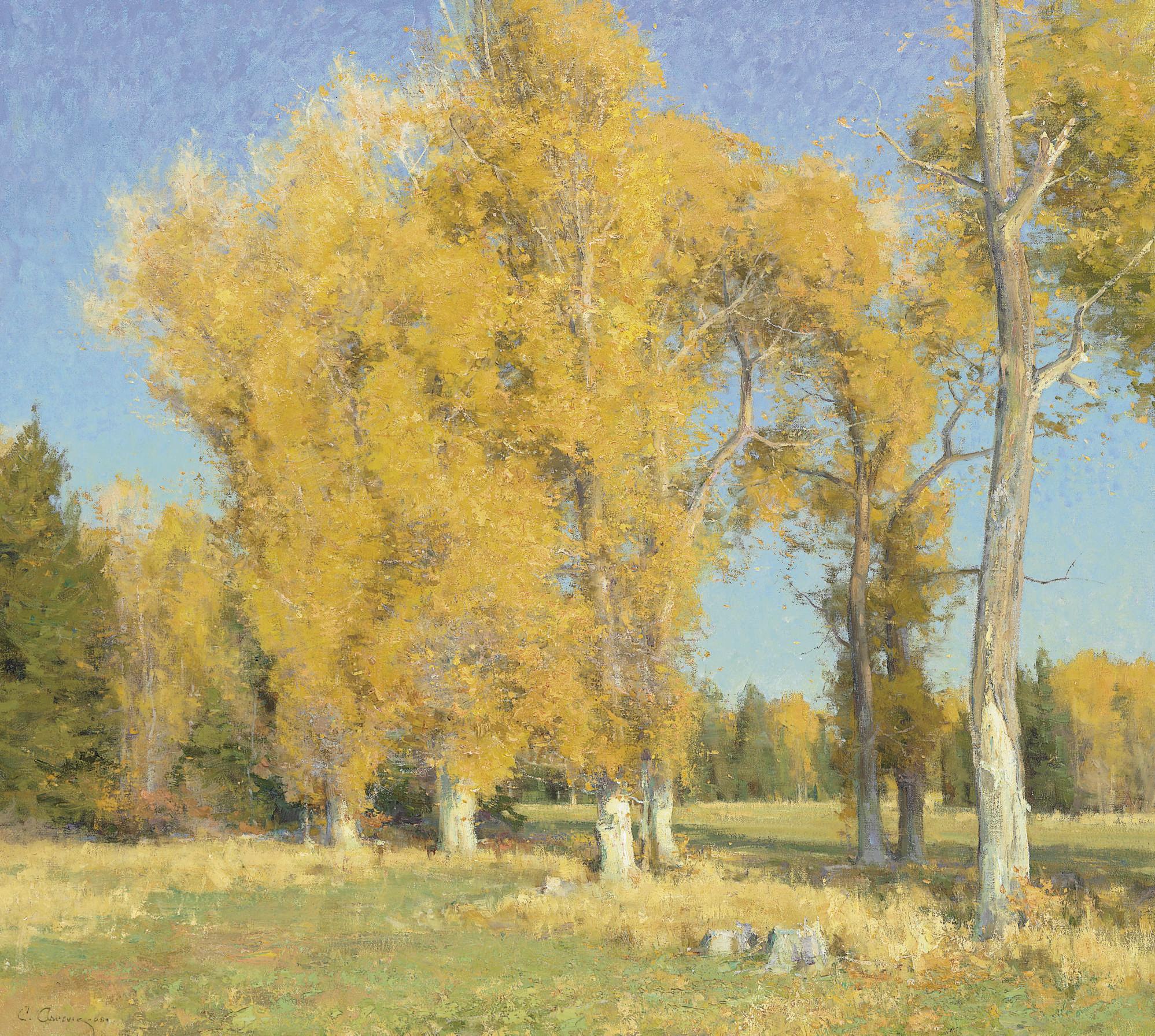 Clyde Aspevig - Fall Cottonwoods