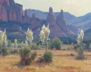 Clyde Aspevig - June Morning - Sedona 22 x 28 in. framed 31 1/2 x 38 1/2 in.