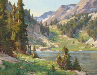 Clyde Aspevig - The Beartooth Wilderness 14 x 18 in. framed 18 x 22 in.