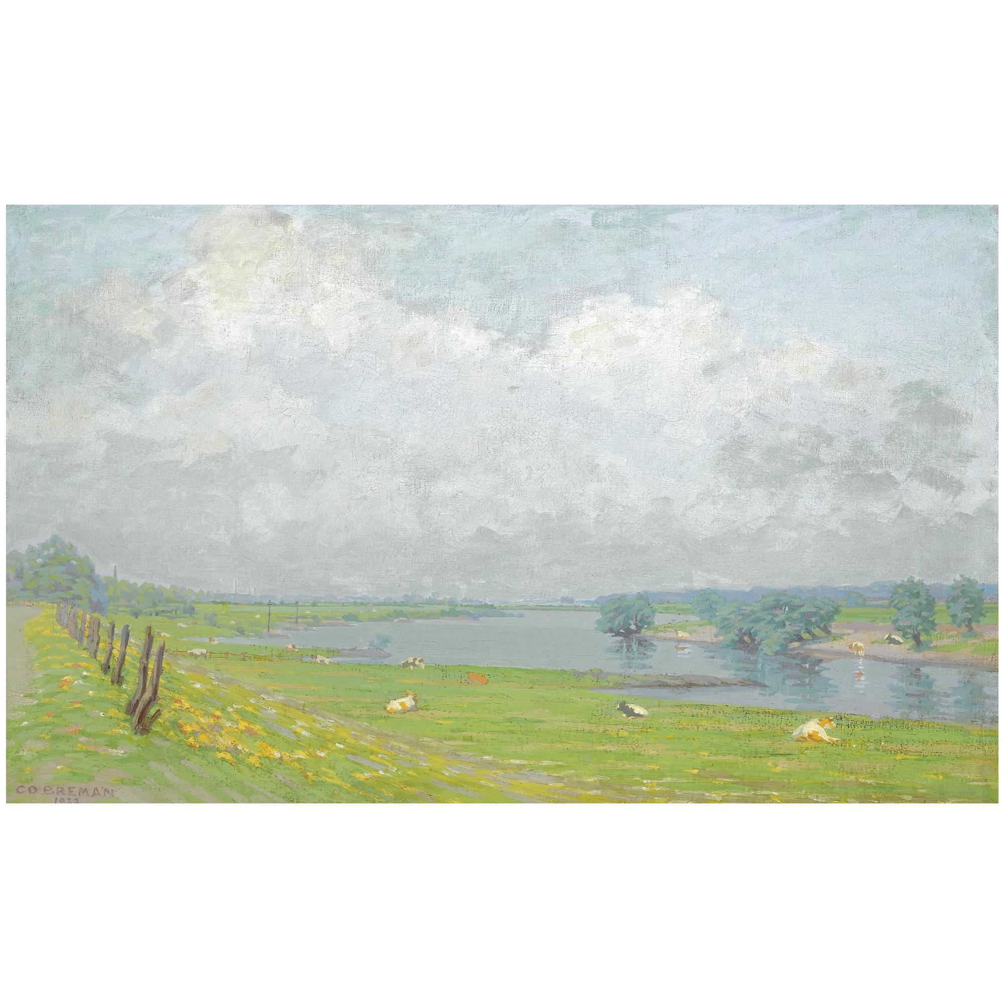 Co Breman - Dutch A View Of The River Ijssel