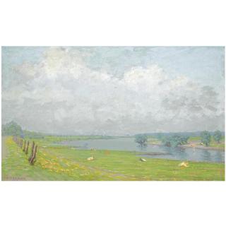 Co Breman - Dutch A View Of The River Ijssel