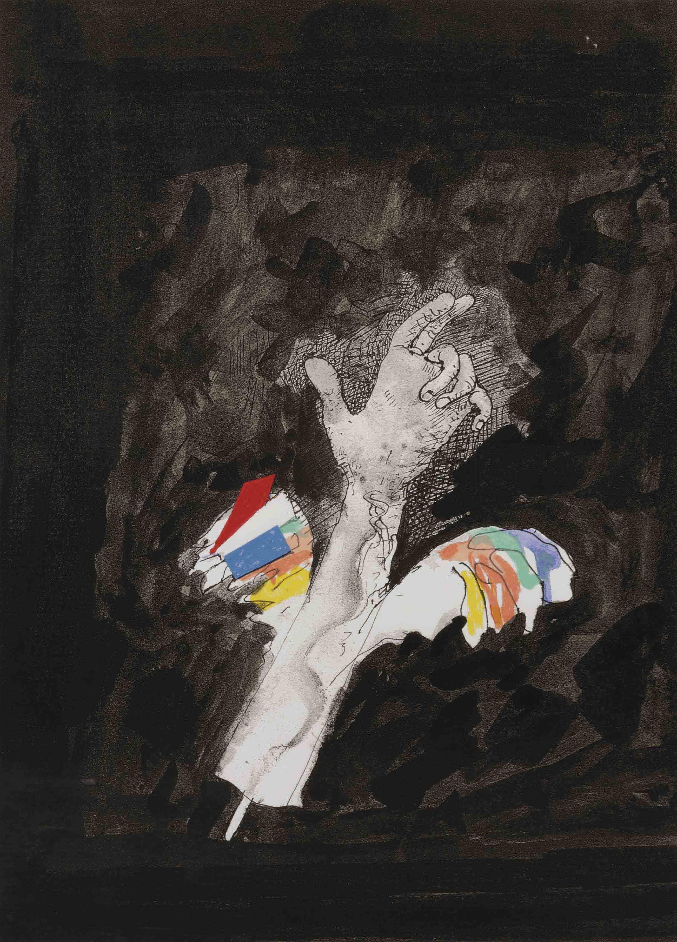 Co Westerik - Hand en arm met aigrette