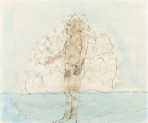 Co Westerik - Man voor stapelwolk