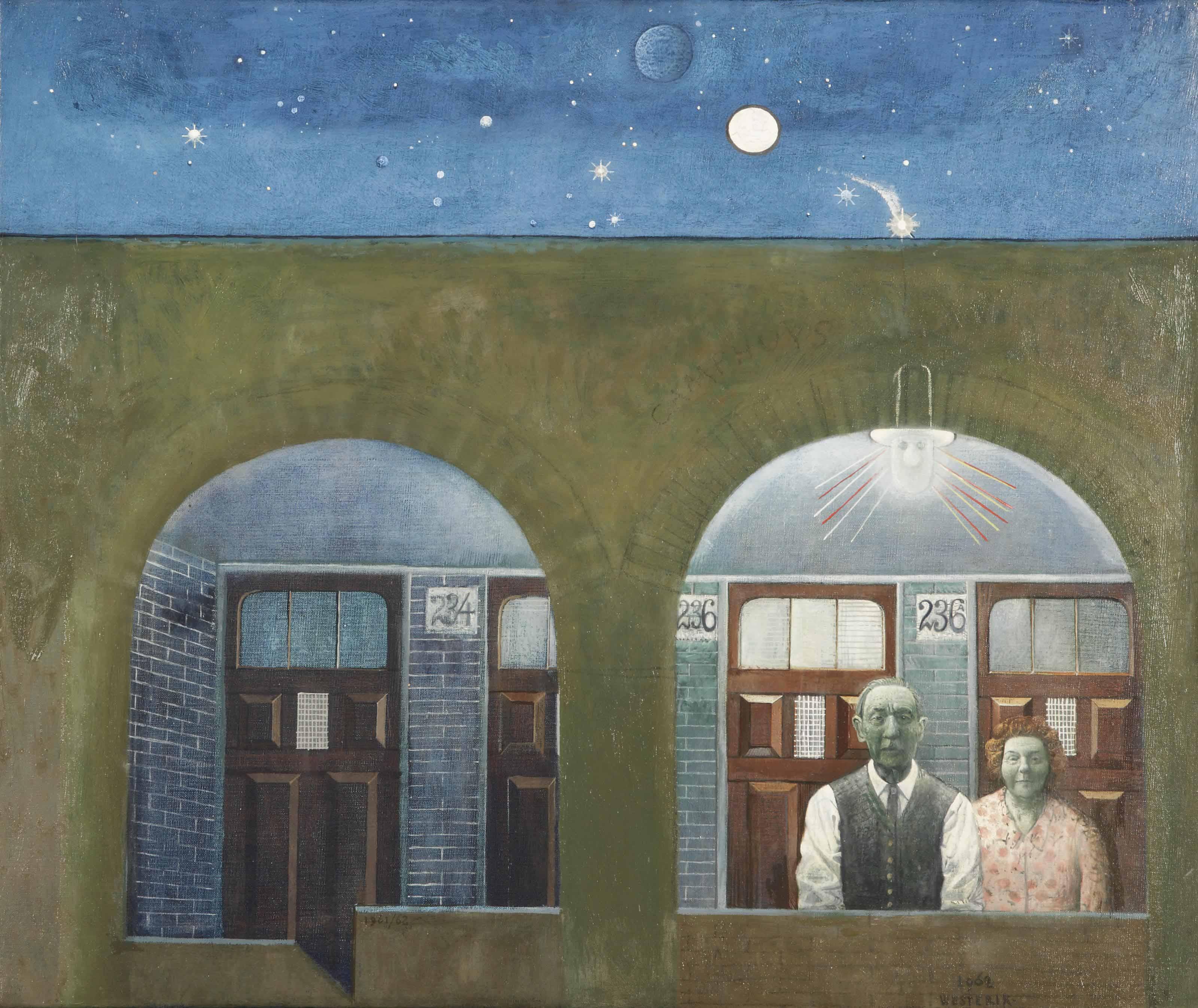 Co Westerik - Mensen Op Portiek (People On Portico)