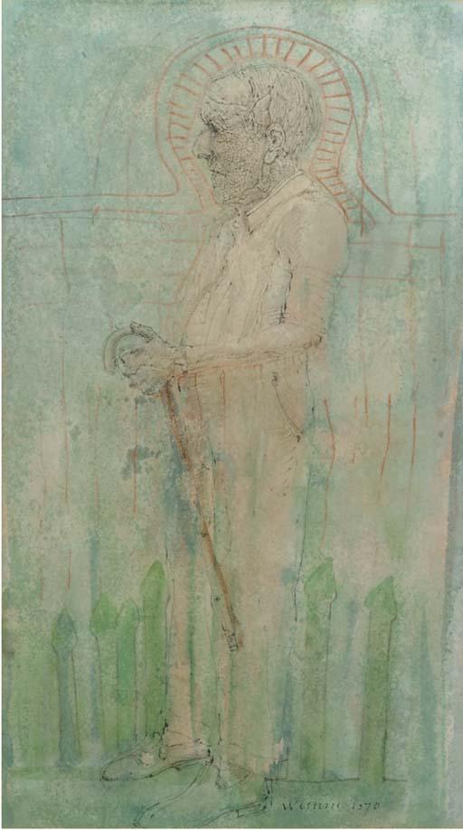 Co Westerik - Oude man met stok