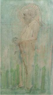 Co Westerik - Oude man met stok