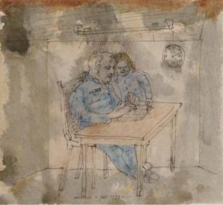 Co Westerik - Politieagent met dochter op het bureau