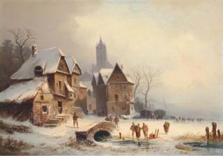 Cölestin Brügner - Skaters By A German Hamlet