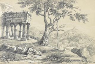 Col. George Francis White - \'Old Temple at Guyah on the Burum Jewun Hill\'