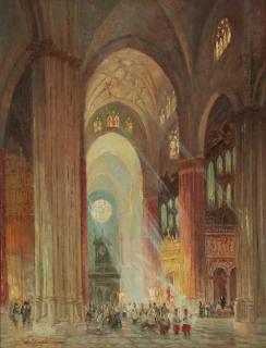 Colin Campbell Cooper - Church Procession