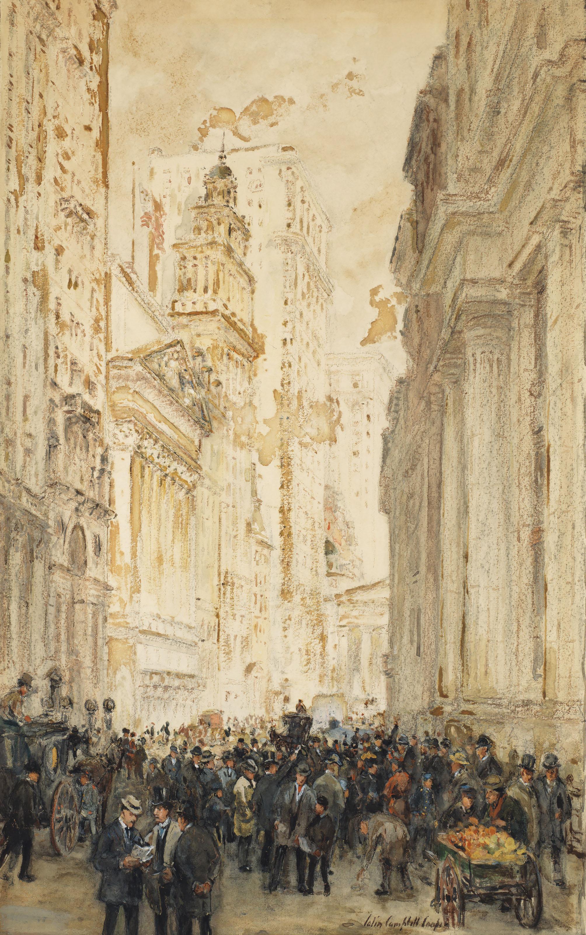 Colin Campbell Cooper - The Broad Exchange, Broad Street, New York