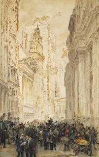 Colin Campbell Cooper - The Broad Exchange, Broad Street, New York