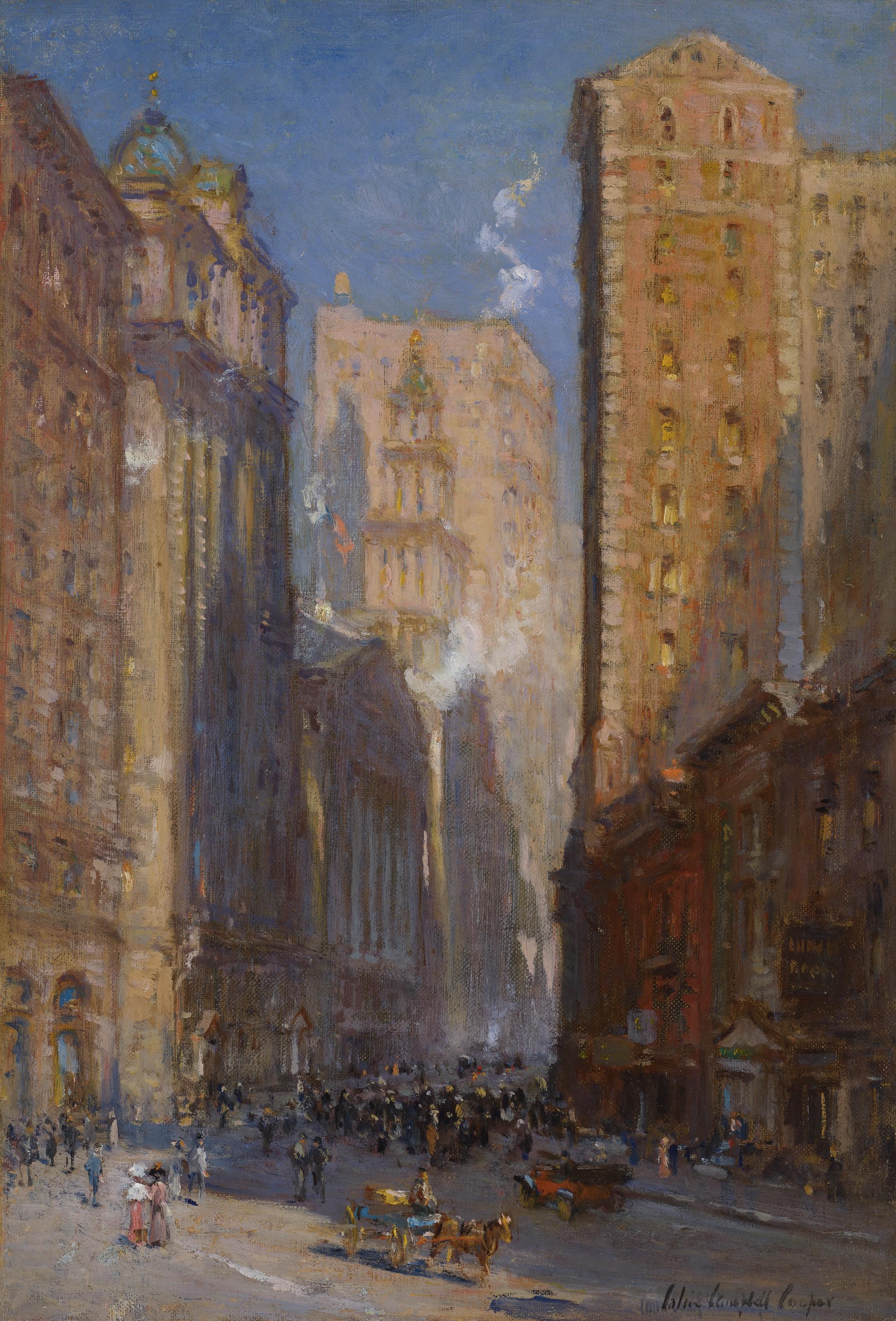 Colin Campbell Cooper - Wall and Broad Streets