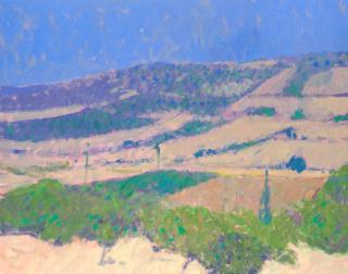 Colin Hayes R.A., R.B.A. - Orchard in Crete