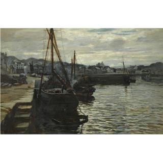 Colin Hunter - Harbour Scene