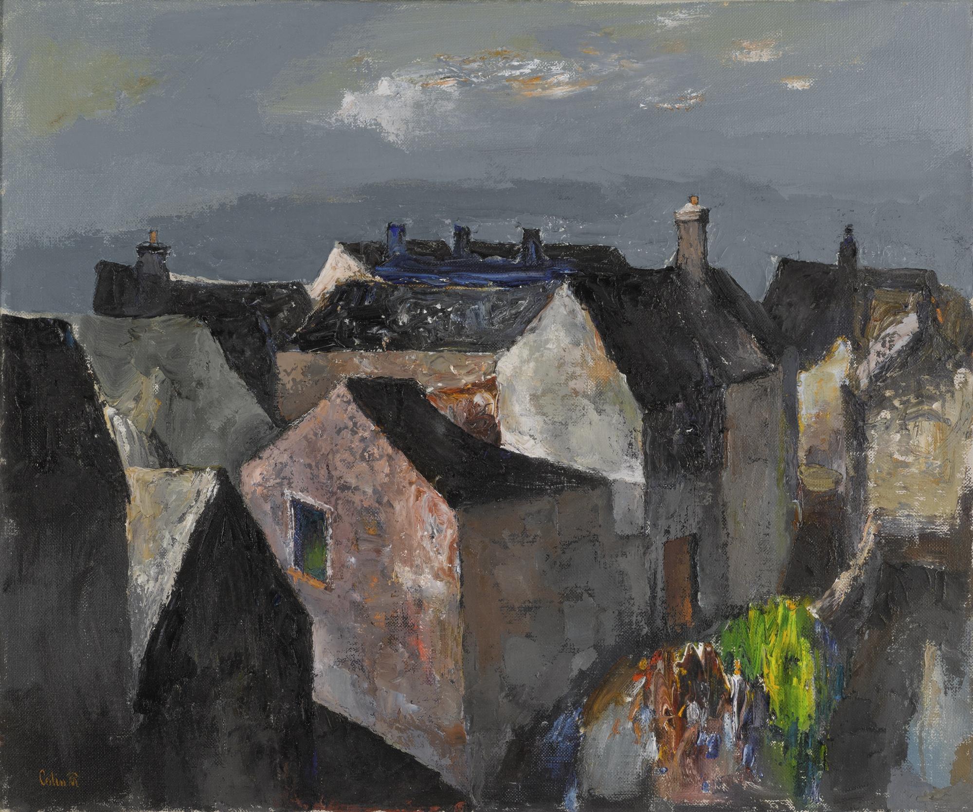 Colin Middleton, R.H.A. - Fishermen\'S Houses