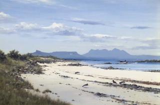 Colin W. Burns - Eigg and Rhum from Morar, Inner Hebrides