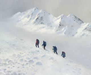 Colin W. Burns - Pushing for the summit, the Five Sisters of Kintail beyond