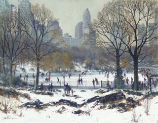 Colin W. Burns - Skaters in Central Park - New York