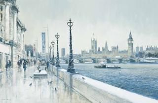 Colin W. Burns - The Houses of Parliament from County Hall
