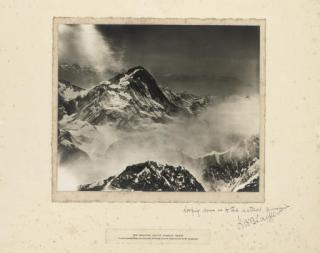 Colonel Latham Valentine Stewart Blacker - The Houston Westland Mount Everest Flight: \'A great summit from over the crest of Mount Everest, which is seen in the foreground\'