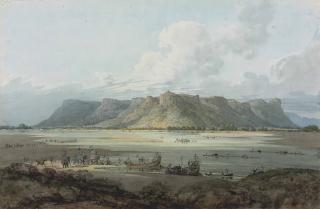 Colonel Robert Smith - Crossing the River Son with the Hill Fort at Rhotasgarh, Shahabad District