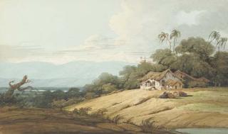 Colonel Robert Smith - Dwellings in the Himalayan foothills
