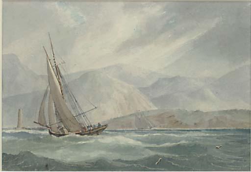 Colonel William Markham - H.M.S. Antelope Off Anglesea