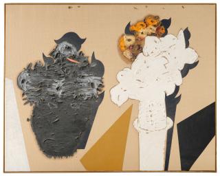 Concetto Pozzati - A che punto siamo con i fiori? (Dal ciclo \'I fiori neri\')