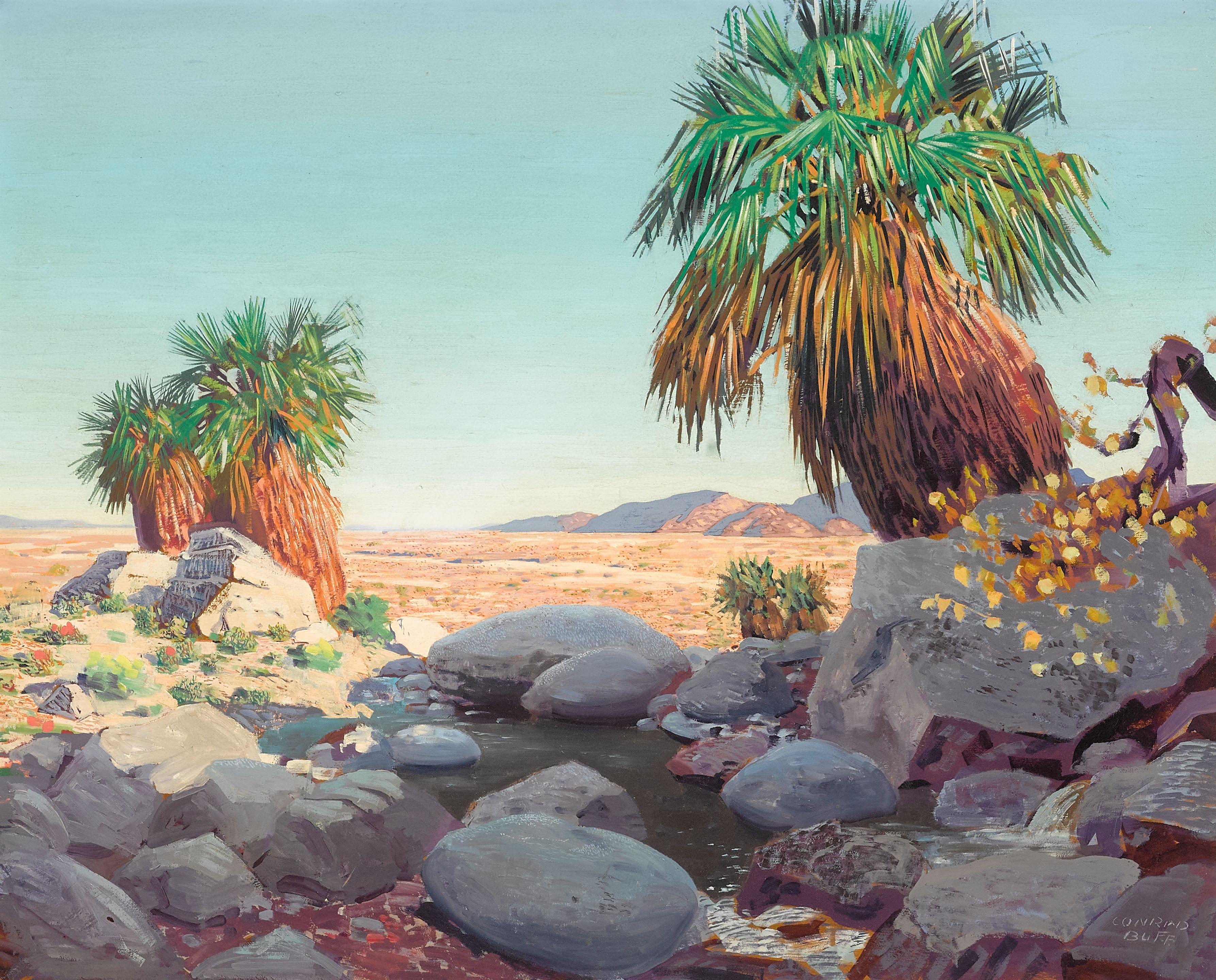 Conrad Buff - Palm trees and shadows