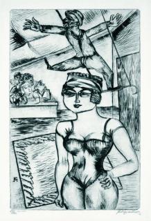 Conrad Felixmüller - Artistin