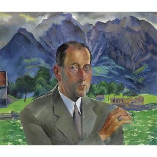 Conrad Felixmüller - Bildnis Baron Karl Julius Von Hoting-Oven - Berchtesgaden-Strub 