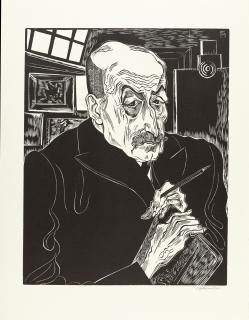 Conrad Felixmüller - Bildnis Max Liebermann