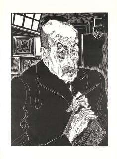 Conrad Felixmüller - Bildnis Max Liebermann