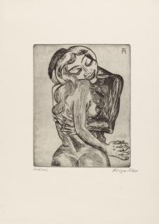 Conrad Felixmüller - Geliebte Frau aus: 6 Stahlstiche.