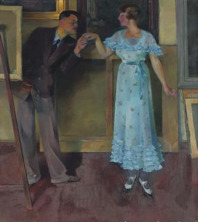 Conrad Felixmüller - Huldigung für das Modell