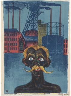 Conrad Felixmüller - Kohlenbergarbeiter (Söhn 210A)