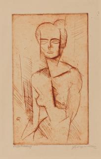 Conrad Felixmüller - Nacktes Mädchen