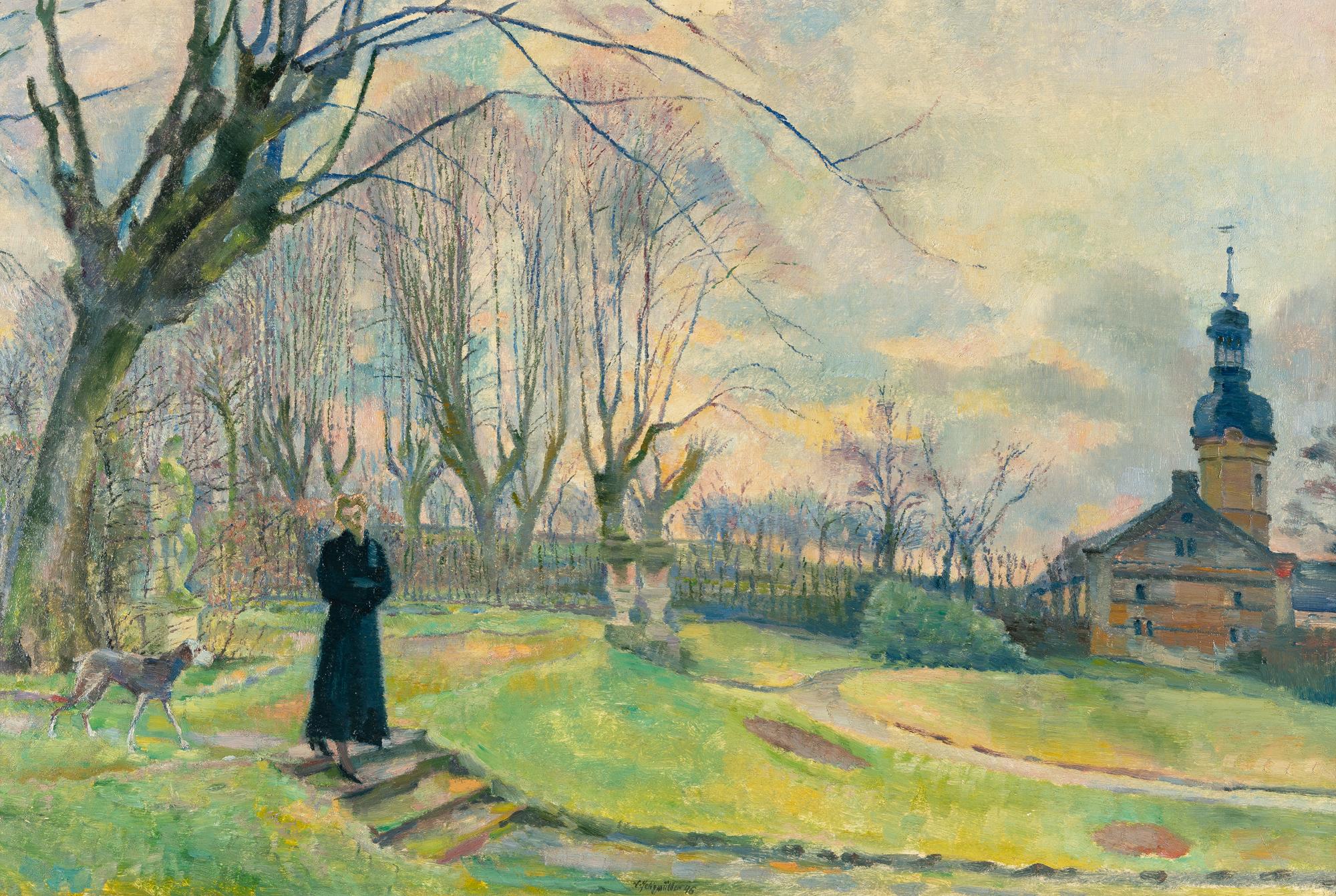 Conrad Felixmüller - Park Sahlis (Melancholie, Frühlingsabend)