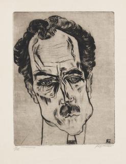 Conrad Felixmüller - Porträt Justizrat James Broh