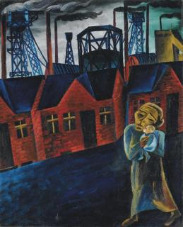 Conrad Felixmüller - Ruhrrevier I (recto); Schöne Frau (II. Londa) (verso)