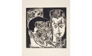 Conrad Felixmüller - Selbstbildnis mit Frau