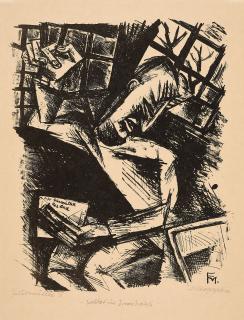 Conrad Felixmüller - Soldat im Irrenhaus (II).