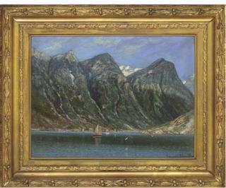 Conrad Hans Selmyhr - Sailing Boats In A Fjord