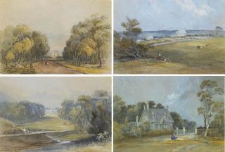 Conrad Martens - Canterbury House, The Seat of Mr Arthur Jeffries: Garden Vista