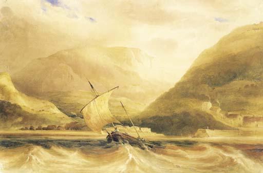 Conrad Martens - Coastal Scene Near Exmouth